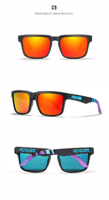 KDEAM All Black Men's Sunglasses Polarized And UV400 Protection Lens Driving Fishing Glasses Mirror With Complete Package