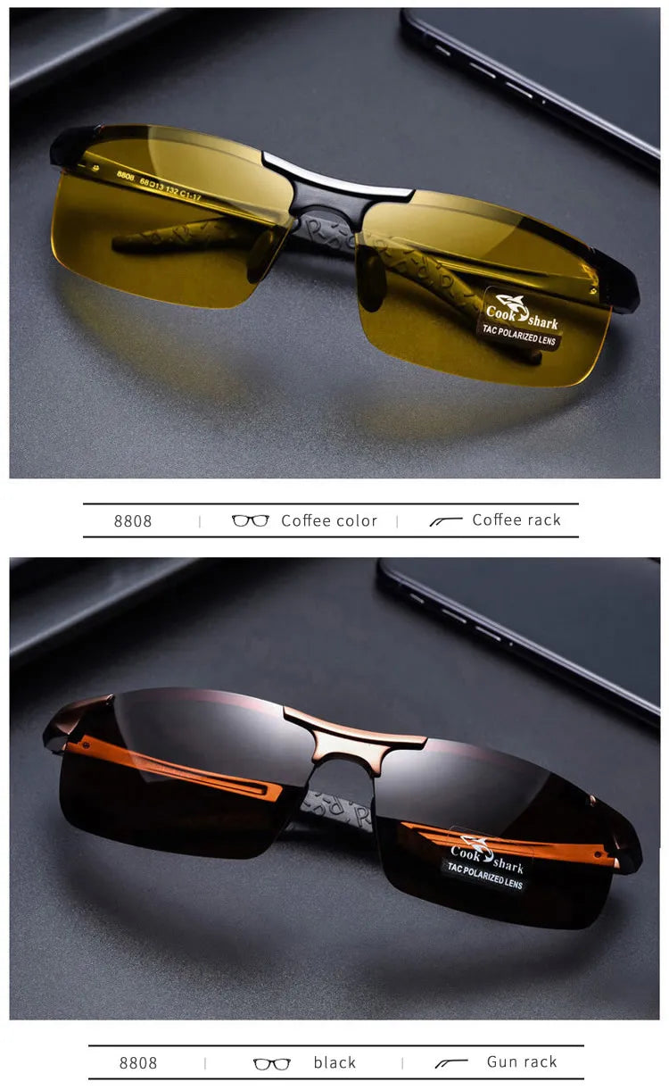 Cook Shark Polarized Aluminium Sunglasses for Men