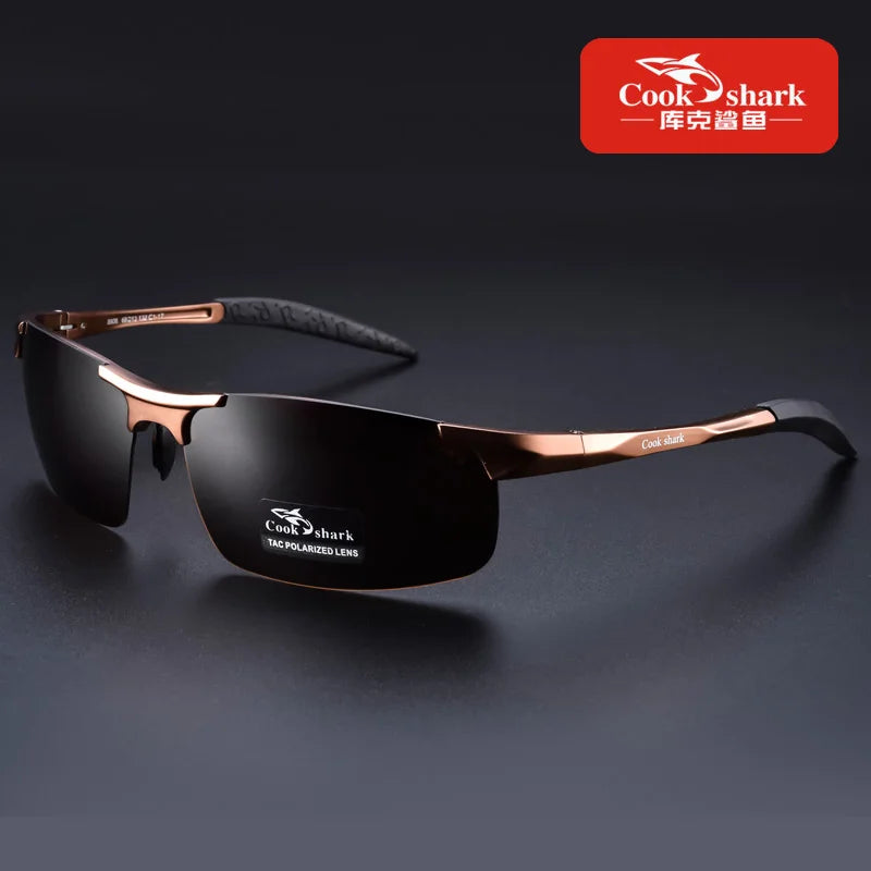 Cook Shark Polarized Aluminium Sunglasses for Men
