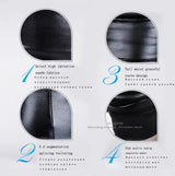 Trendy High-Waist Faux Leather Leggings