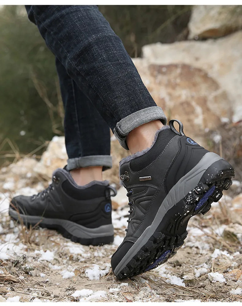 All-Terrain Waterproof Leather Winter Boots