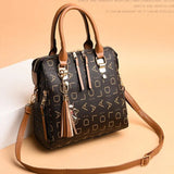 Elegant Tassel PU Leather Tote