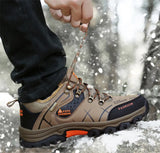 Waterproof Winter Leather Hiking Boots