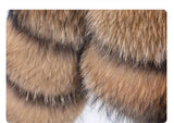 Luxury Women’s Real Raccoon & Fox Fur Jacket | Premium Winter Outerwear