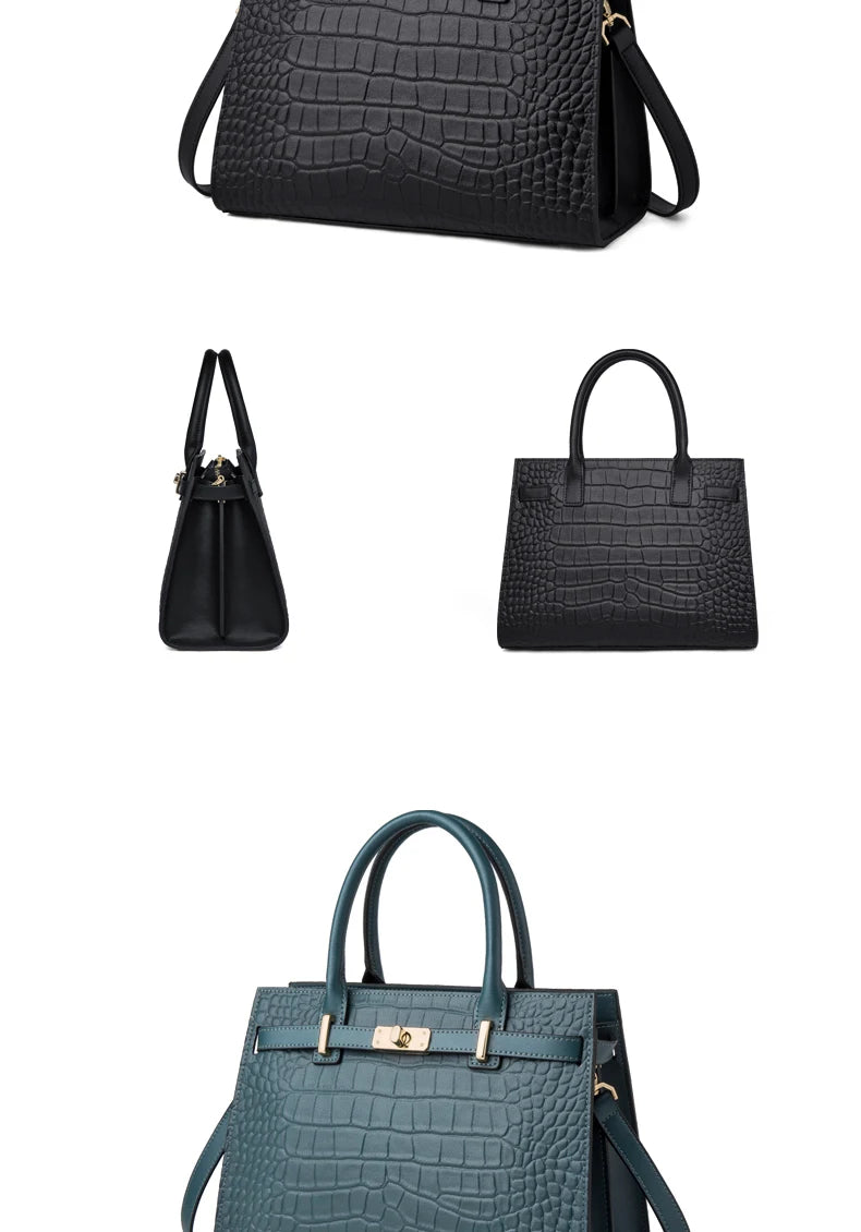 Hot ZOOLER Fashion Woman Bag Full Genuine Leather Shoulder Bags for Businesswomen Real Cow Handbags Purses Bolsa Feminina #wg383
