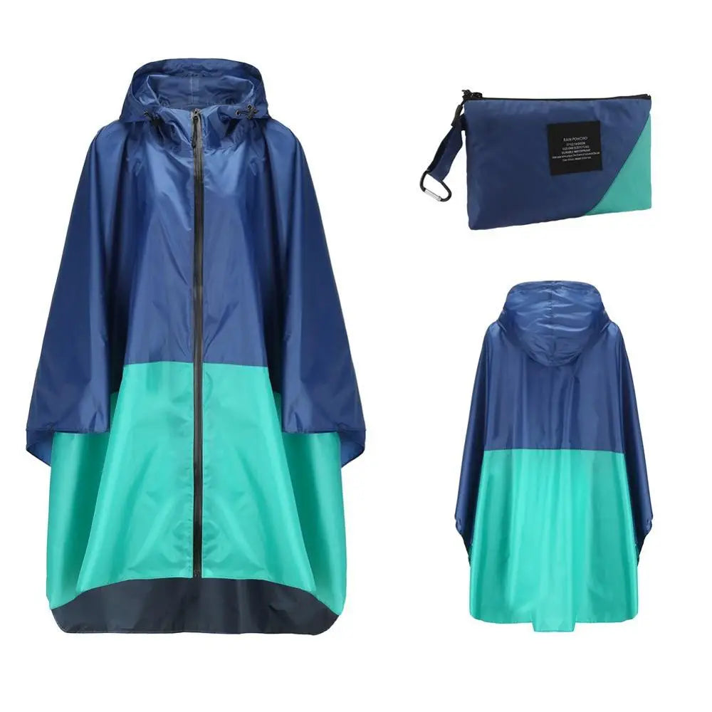 Women's Oversized Waterproof Rain Poncho – Windproof
