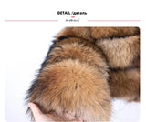 Luxury Women’s Real Raccoon & Fox Fur Jacket | Premium Winter Outerwear