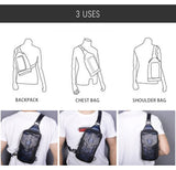 Hot Sell Men Genuine Bull Leather Vintage Coffee Triangle Chest Sling Bag Design Travel Daypack One Shoulder Crossbody Bag XB571
