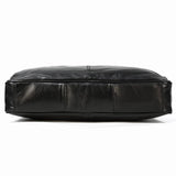 Men Briefcase Genuine Leather Laptop Bag 14 15.6" PC Doctor Lawyer Computer Bag Cowhide Male Briefcase Leather Men Business Bag