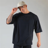 Men's Oversized Cotton Tee – Gym, Street & Everyday Style