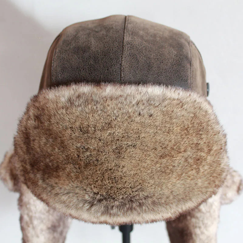 Men's Winter Ushanka Bomber Hat with Ear Flaps | Unisex