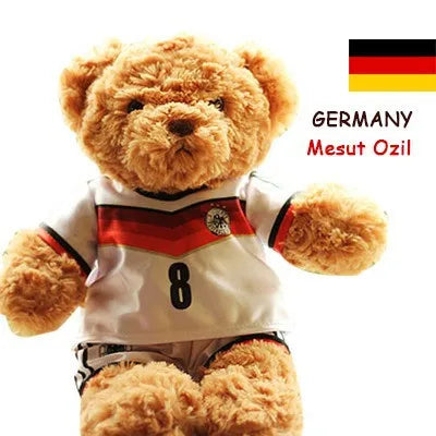 Football Star Plush Teddy Bear Doll | Kids & Fans Gift