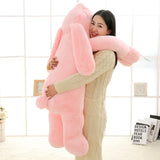 Lovely Giant Animal 90cm 120cm Soft Cartoon Big Ear Bunny Plush Toy Rabbit Stuffed Pillow Girl Gift