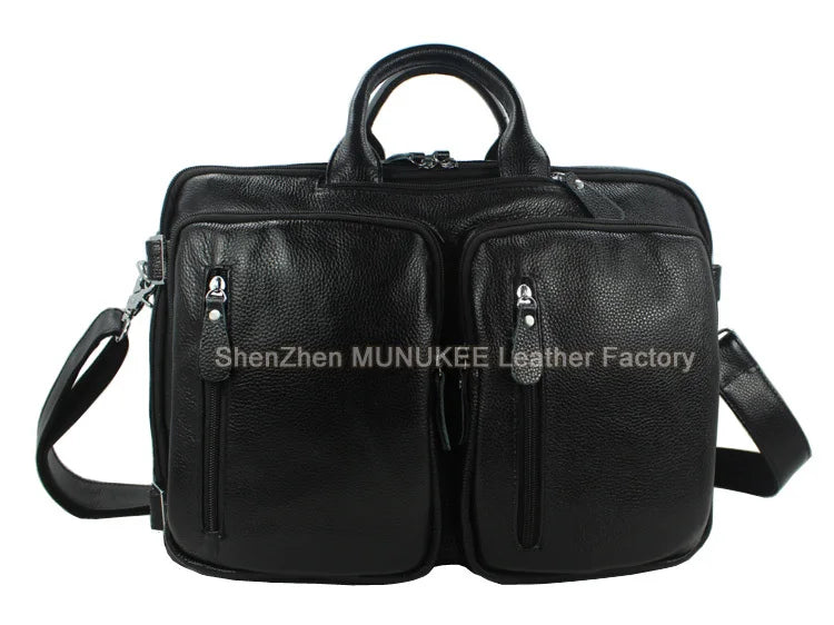 Fashion Multi-Function Full Grain Genuine Leather Travel Bag Men's Leather Luggage Travel Bag Duffle Bag Large Tote Weekend Bag