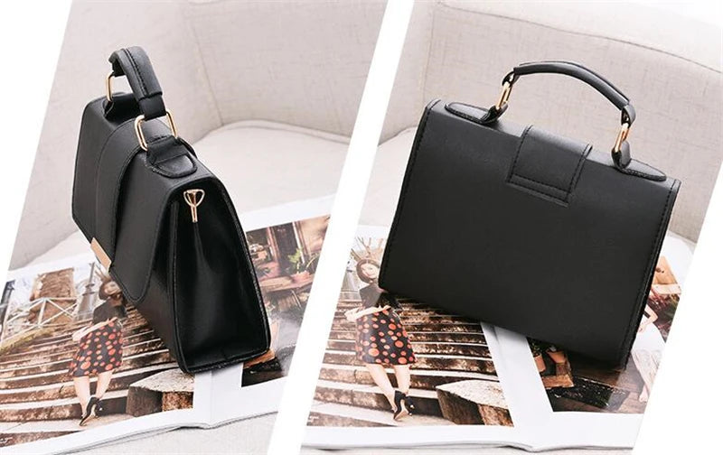 Retro Women Handbag Ladies Crossbody Messenger Bags High Quality PU Leather Female Flap Shoulder Bag New Arrival