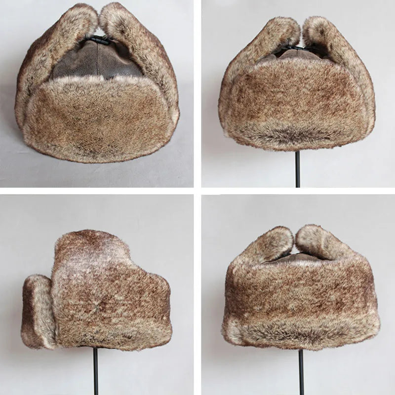 Men's Winter Ushanka Bomber Hat with Ear Flaps | Unisex
