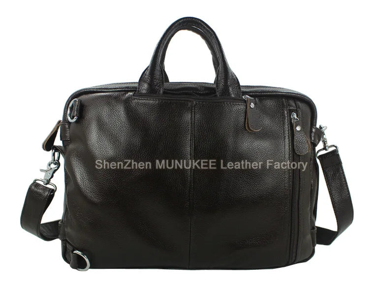 Fashion Multi-Function Full Grain Genuine Leather Travel Bag Men's Leather Luggage Travel Bag Duffle Bag Large Tote Weekend Bag