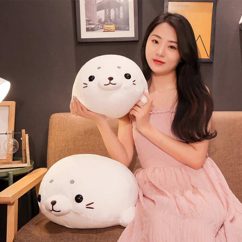 Adorable Sea Lion Plush Stuffed Animal Pillow Toy