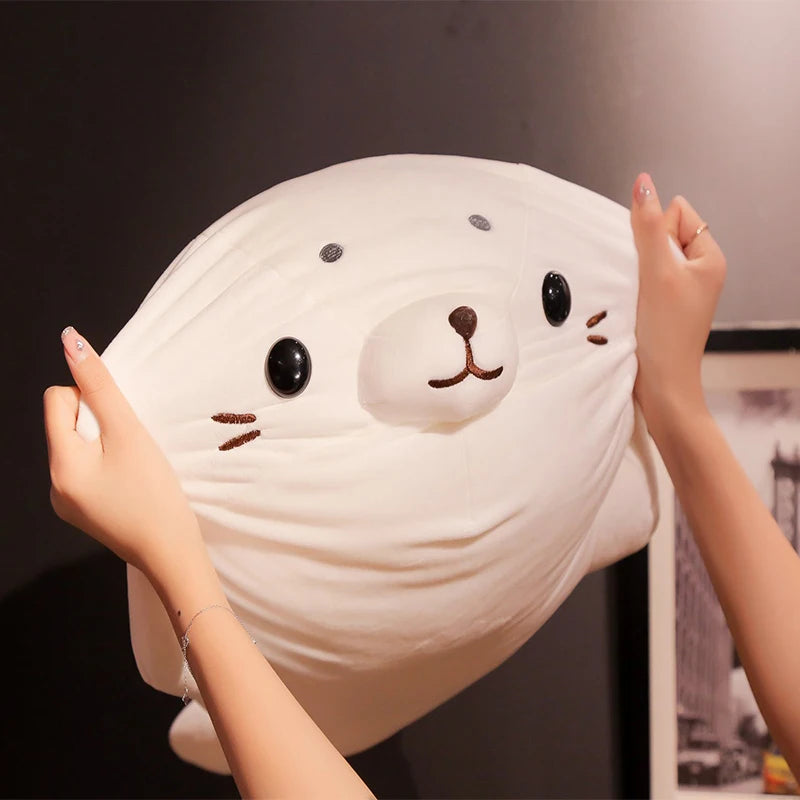Kawaii Seal Plush Pillow Toy | 50–60cm Marine Animal Doll