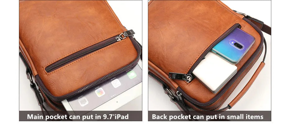 Professional Leather Business Messenger Bag