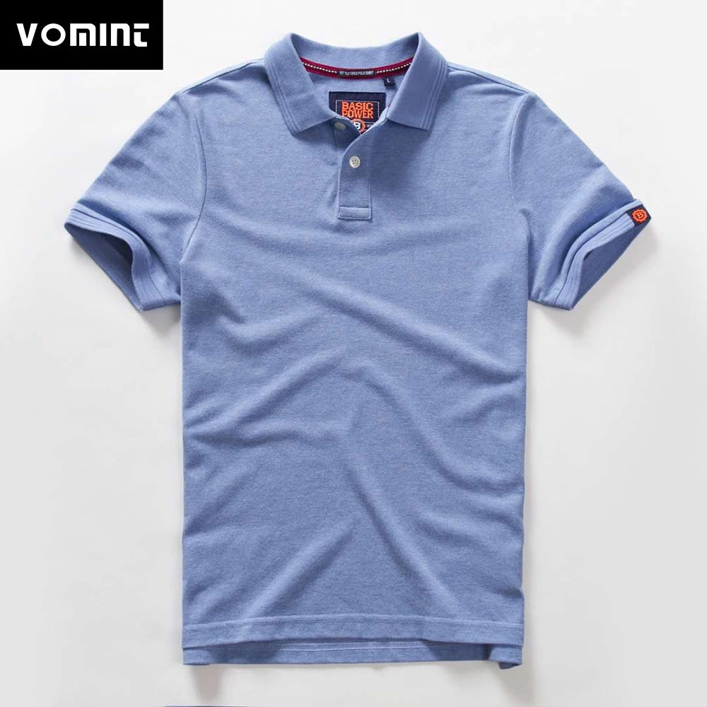 Men's Premium Cotton Polo Shirt | Short Sleeve Emblem Tee