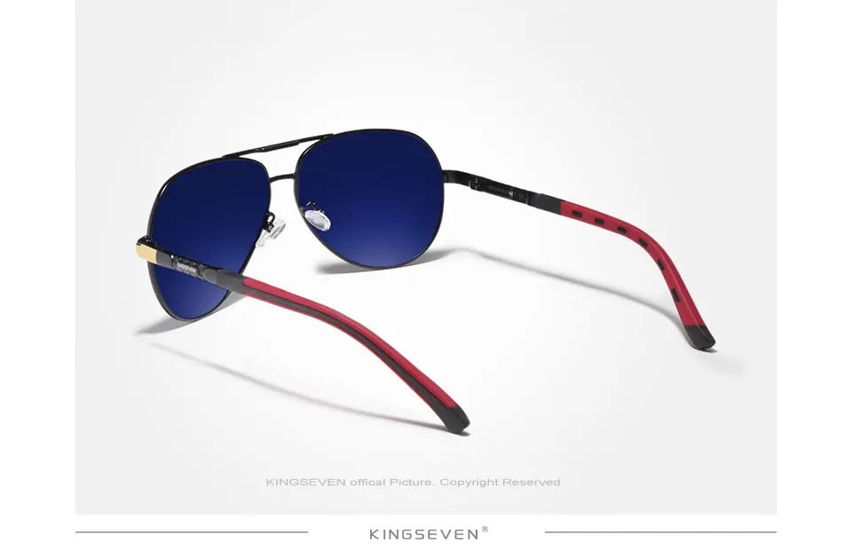 KINGSEVEN Vintage Polarized Pilot Sunglasses for Men