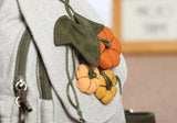Luxury 3D Pumpkin Pattern Women Travel Backpack High Quality Linen Female Backpack Fashion Prettry Style Girls Daypack Backpack