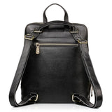 Zency Women's Crocodile Leather Backpack 100% Genuine Natural Travel Work School Bag with Notebook Compartment Laptop Carry-on