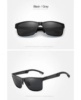 KINGSEVEN Men Polarized Sunglasses Aluminum Magnesium Sun Glasses Driving Glasses Rectangle Shades For Men Oculos masculino Male