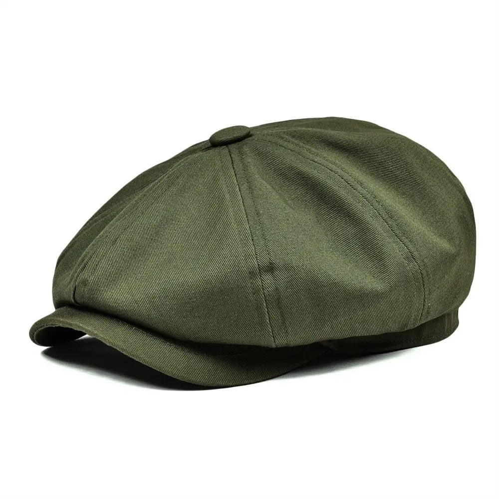 BOTVELA Newsboy Cap – Unisex Cotton Baker Boy Hat