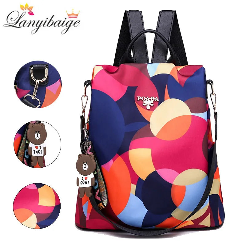 Women's Oxford Backpack with Organizer Pockets