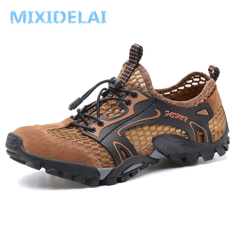 MIXIDELAI Men's Air Mesh Casual Sneakers — Breathable, Lightweight, Anti-Odor