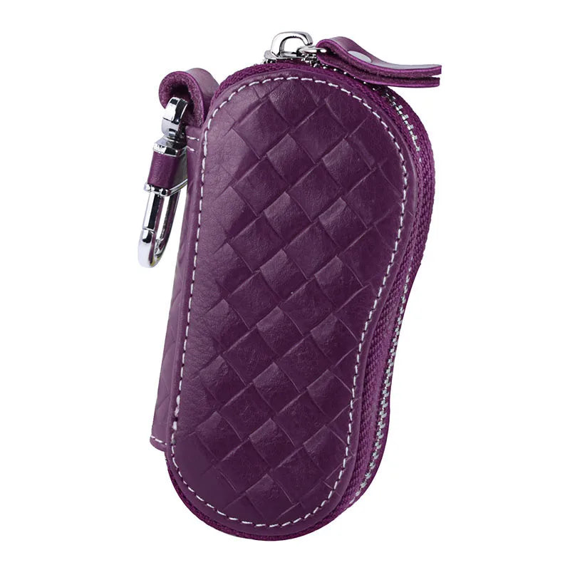 Genuine Leather Keychain Holder Organizer Wallet EDC Case Car Automobie Key Pouch Men Women Housekeeper Keys Bag