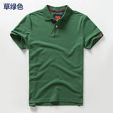 Men's Premium Cotton Polo Shirt | Short Sleeve Emblem Tee