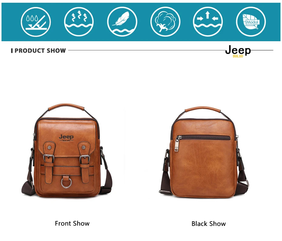 Professional Leather Business Messenger Bag