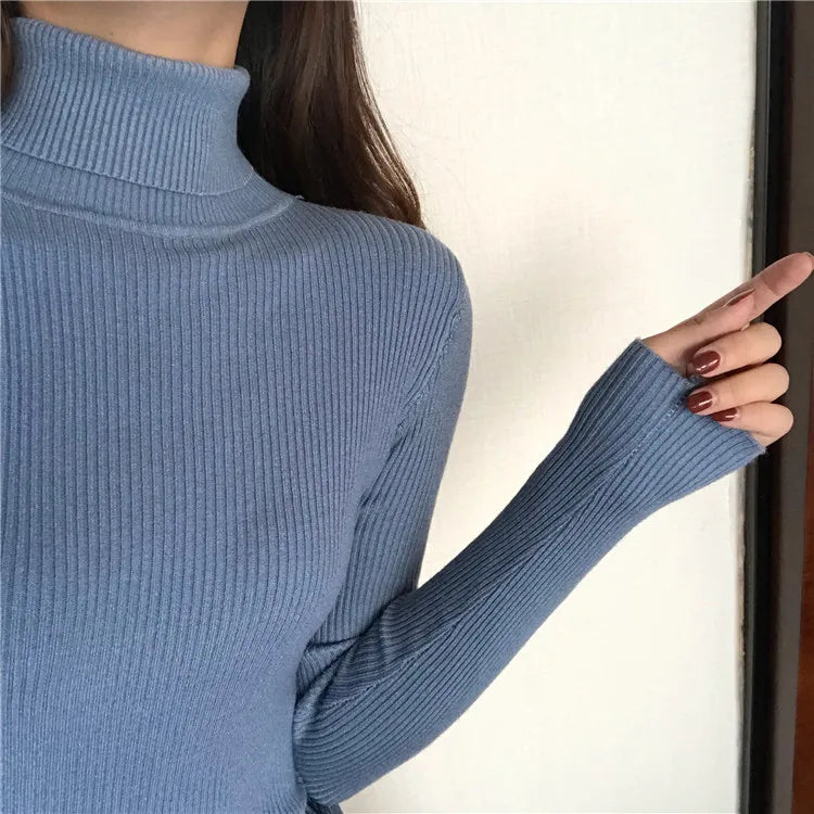Women’s Ribbed Turtleneck Sweater
