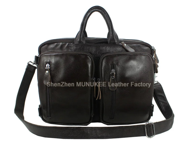 Fashion Multi-Function Full Grain Genuine Leather Travel Bag Men's Leather Luggage Travel Bag Duffle Bag Large Tote Weekend Bag