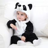 Adorable Animal Cartoon Baby Winter Rompers