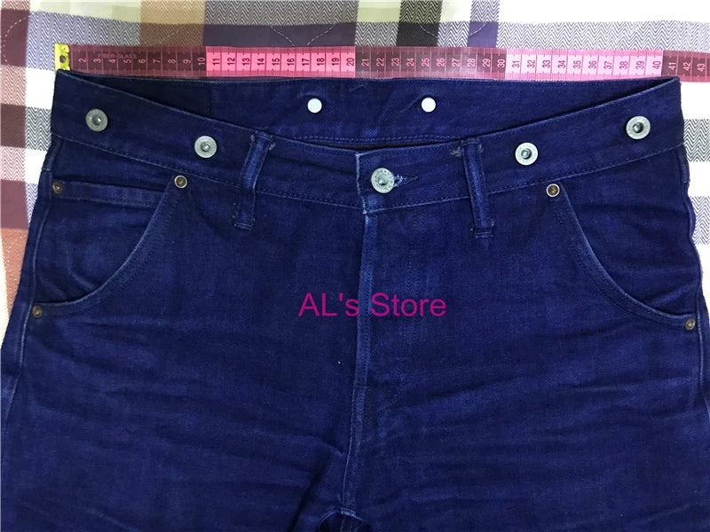 RedTornado 14oz Raw Indigo Selvedge Jeans – High Waist Loose Fit