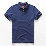 Men's Premium Cotton Polo Shirt | Short Sleeve Emblem Tee