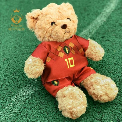Football Star Plush Teddy Bear Doll | Kids & Fans Gift