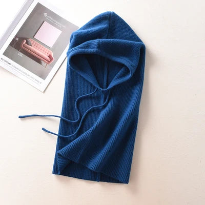 Women's Wool Blend Beanie & Hooded Scarf Set