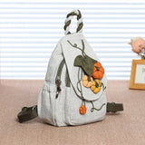 Luxury 3D Pumpkin Pattern Women Travel Backpack High Quality Linen Female Backpack Fashion Prettry Style Girls Daypack Backpack