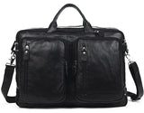 Fashion Multi-Function Full Grain Genuine Leather Travel Bag Men's Leather Luggage Travel Bag Duffle Bag Large Tote Weekend Bag