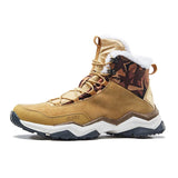 RAX Waterproof Hiking Shoes Men Winter Outdoor Sneakers for Men Snow Boots Plush Mountain Snowboots Outdoor Tourism Jogging Shoe