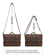 CONTACT'S crazy horse genuine leather men's bag vintage man shoulder bags for laptop messenger bags male bolsa crossbody handbag