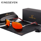 KINGSEVEN Vintage Polarized Pilot Sunglasses for Men