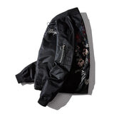 Gemini said Embroidered Dragon & Tiger Bomber Jacket