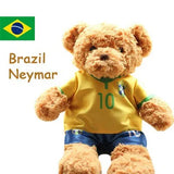 Football Star Plush Teddy Bear Doll | Kids & Fans Gift