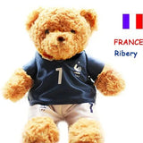 Football Star Plush Teddy Bear Doll | Kids & Fans Gift